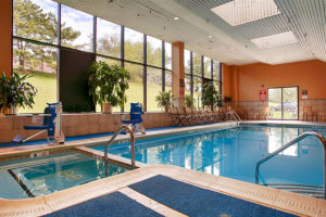 indoor pool and whirlpool