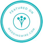 Featured on weddingwire.com badge